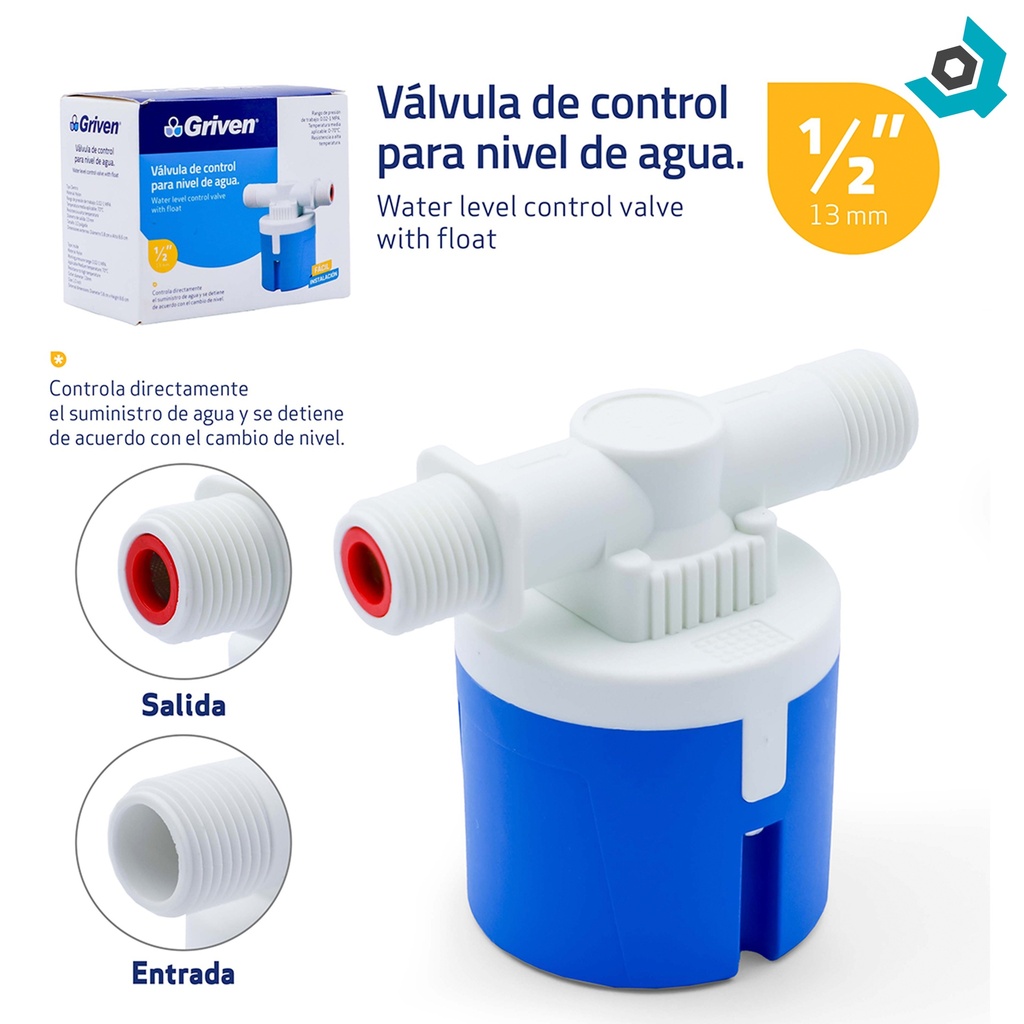 FLOTADOR 1/2" PARA TANQUES GRIVEN