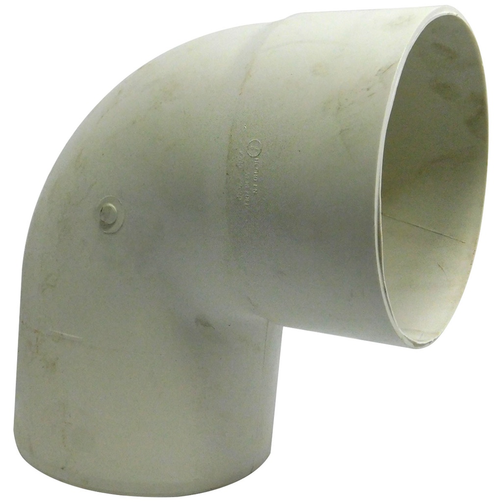 CODO 90GR PVC SANITARIO LIVIANO 200MM EXC DP