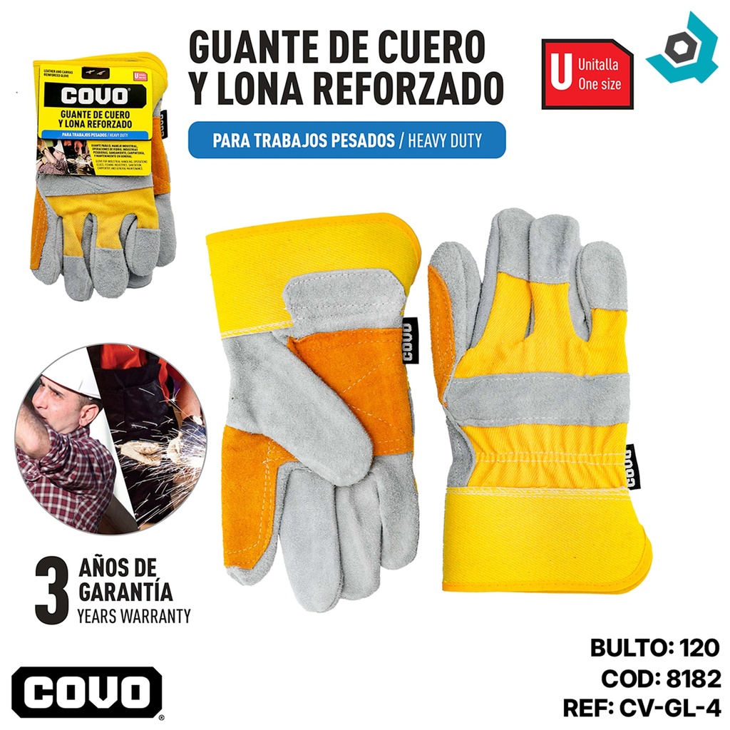 GUANTES DE TRABAJO REFORZADOS COVO