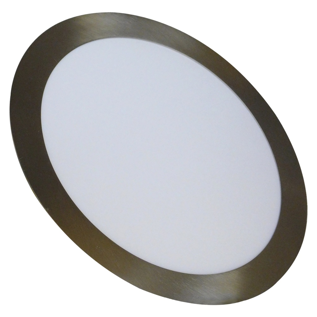 LAMPARA LED PARA EMPOTRAR REDONDA 18W NIQUELADA LUZ BLANCA ANGEL LIGHT