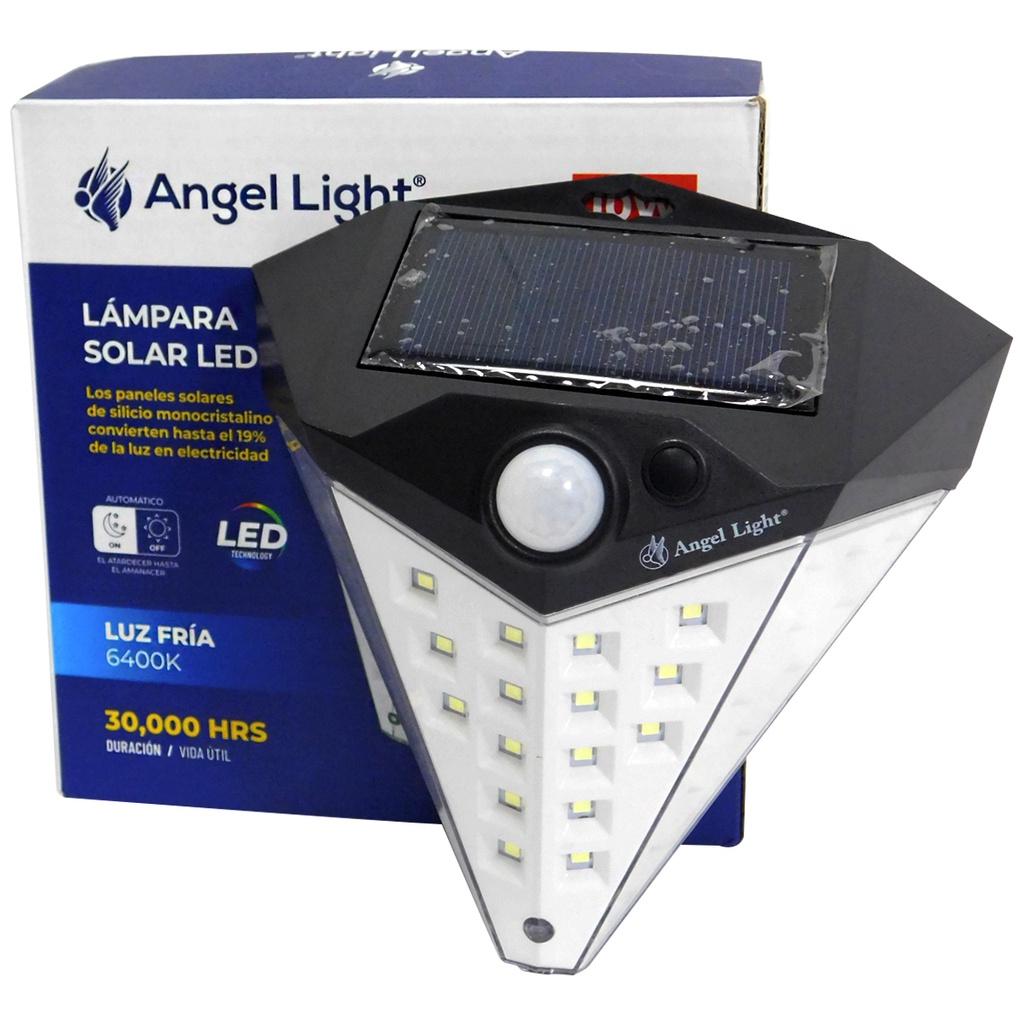 LAMPARA LED SOLAR 10W ANGEL LIGHT