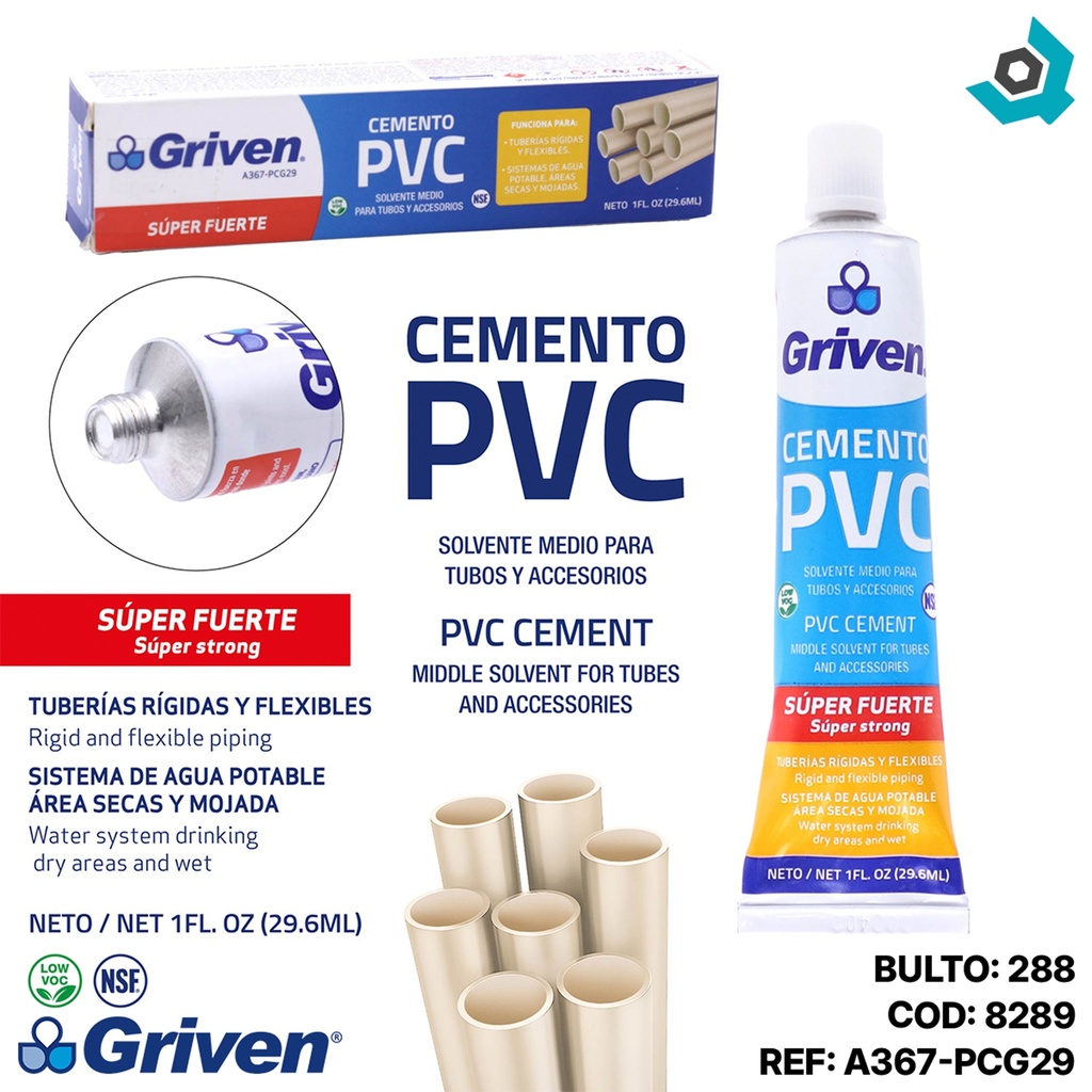 SOLDADURA PVC CONDICIONES HUMEDAS 1/128GL GRIVEN