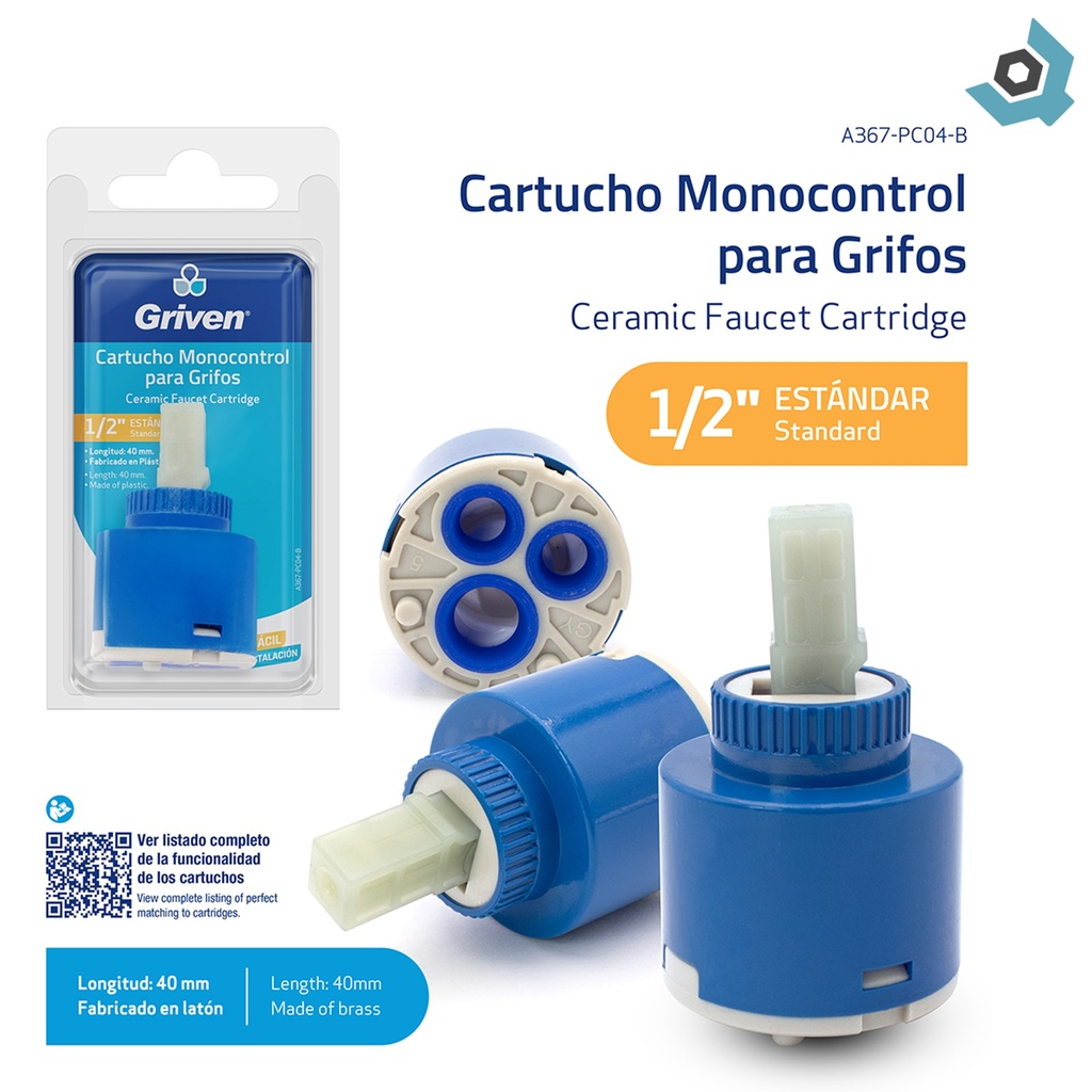 CARTUCHO CERAMICO 40MM MONOCONTROL GRIVEN
