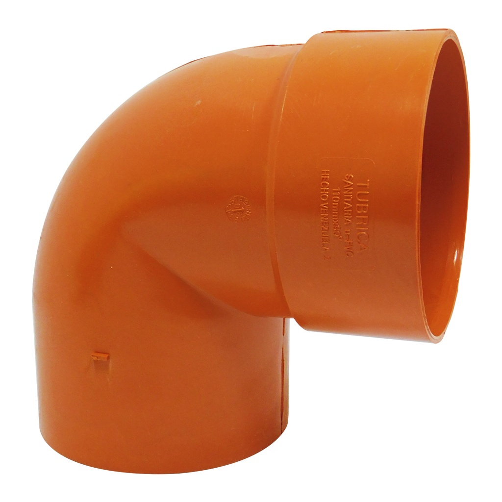 CODO 90GR PVC SANITARIO REFORZADO 110MM EXC TUBRICA