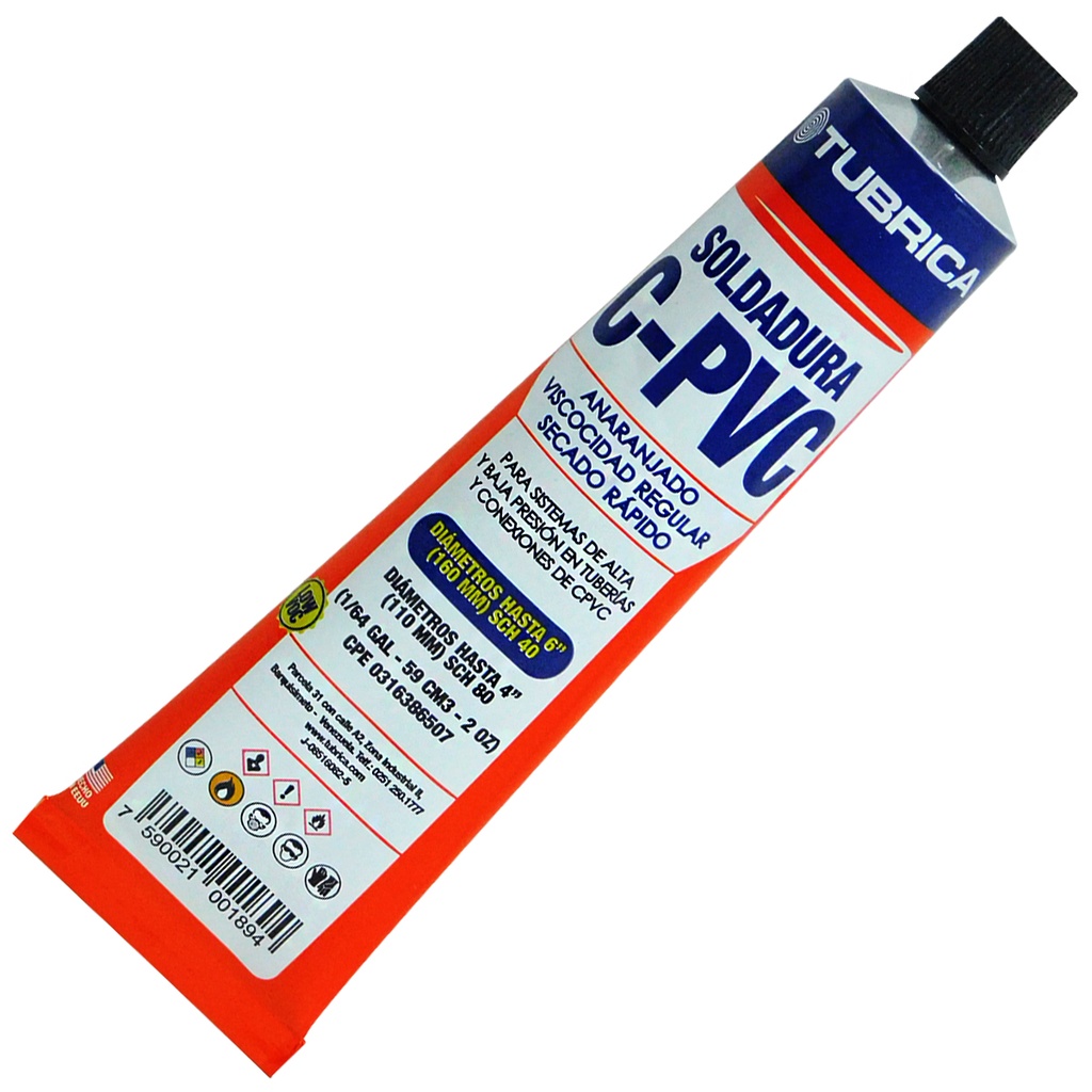 SOLDADURA CPVC AGUA CALIENTE TUBO 1/64GL TUBRICA
