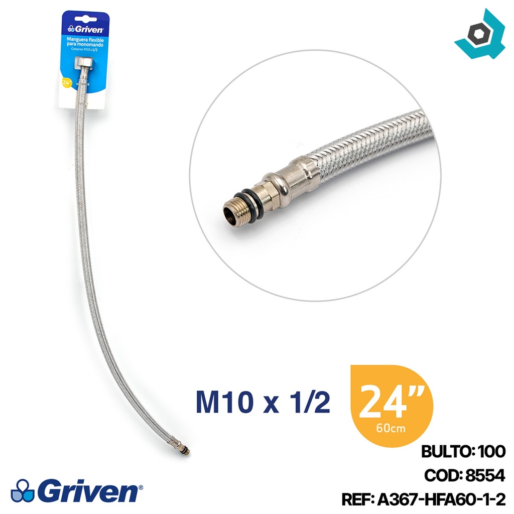 MANGUERA PARA GRIFERIA MONOMANDO GRIVEN