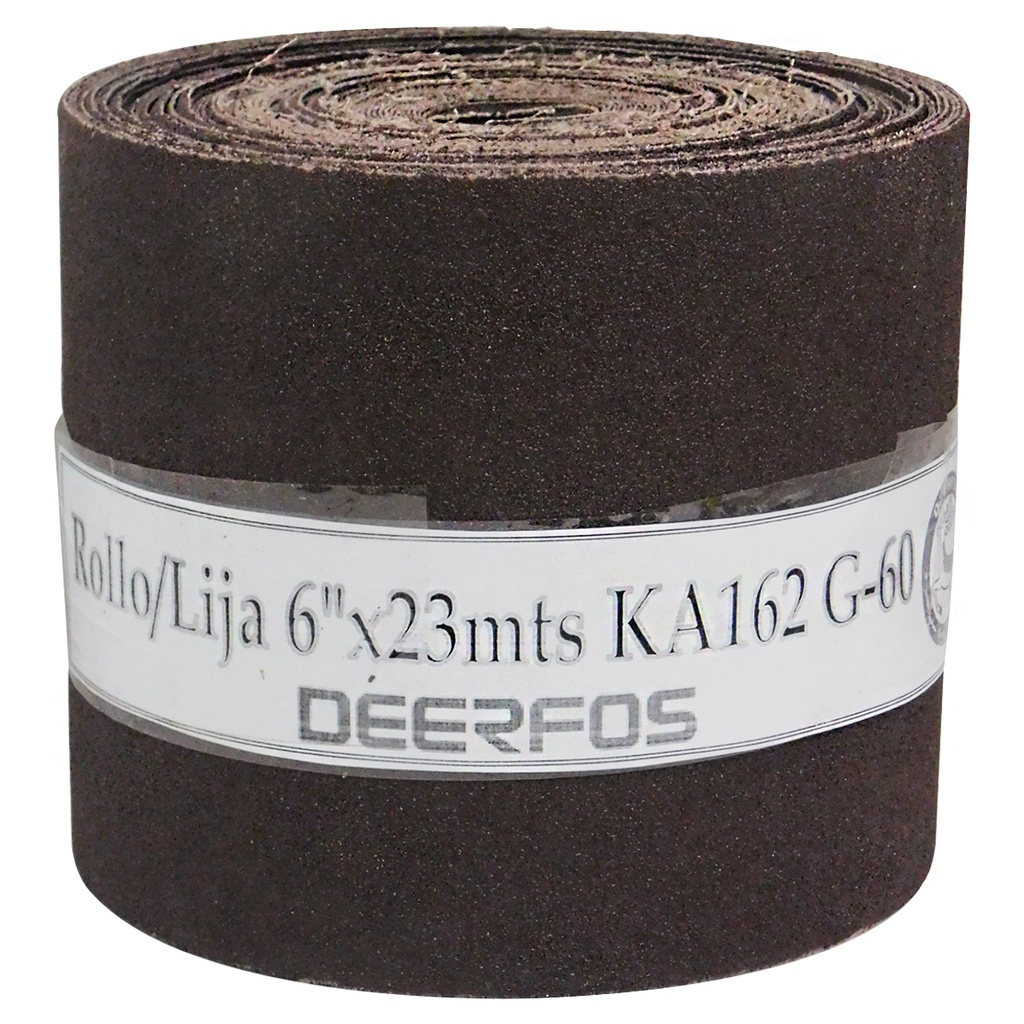 ROLLO DE LIJA 6" X 23MTS GRANO 60 DEERFOS