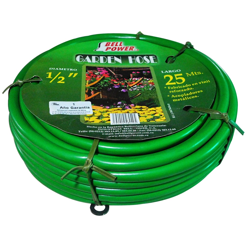 MANGUERA 1/2" X 25MTS REFORZADO BELL POWER.