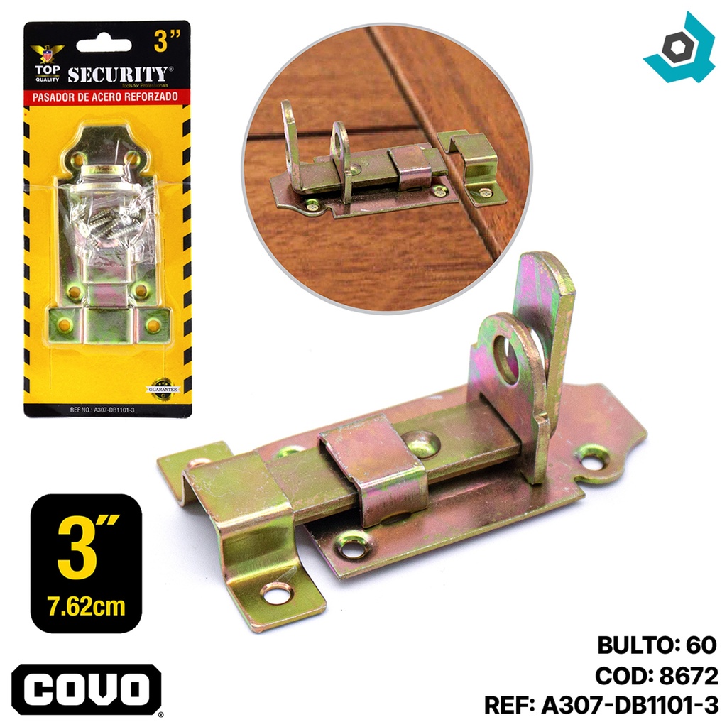 PASADOR REFORZADO 3" SECURITY