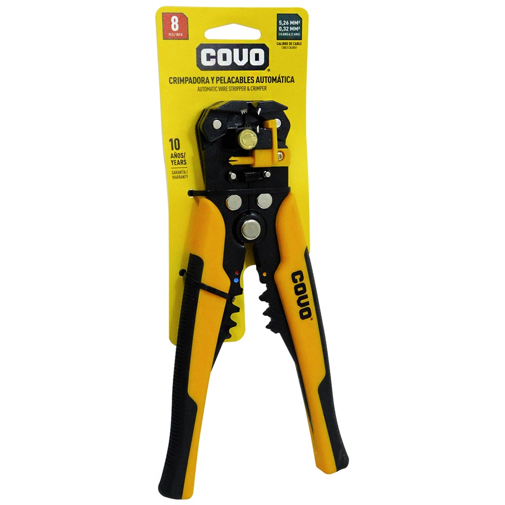 PELA CABLES Y CRIMPADORA AUTOMATICA 8" COVO
