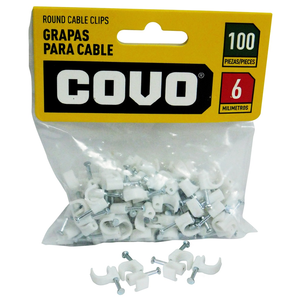 GRAPAS PARA CABLES 6MM COVO