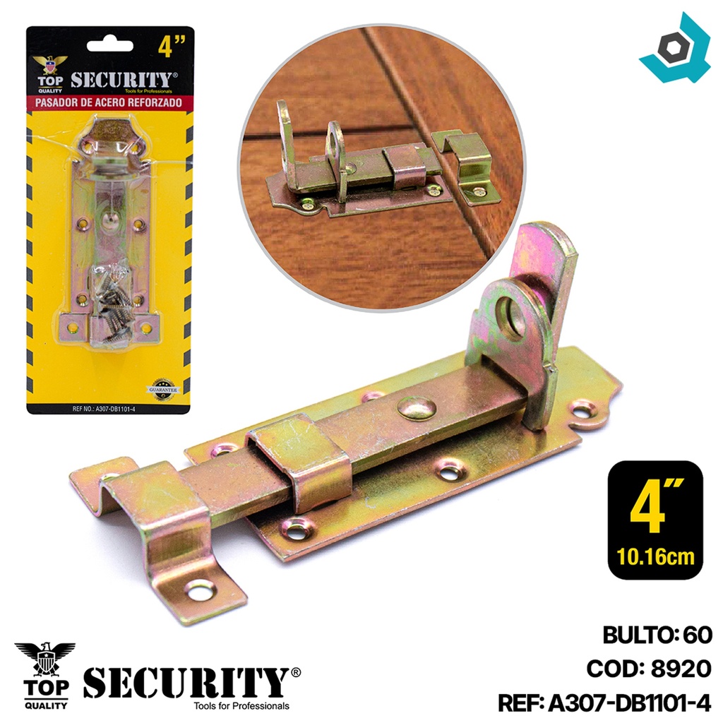 PASADOR REFORZADO 4" SECURITY