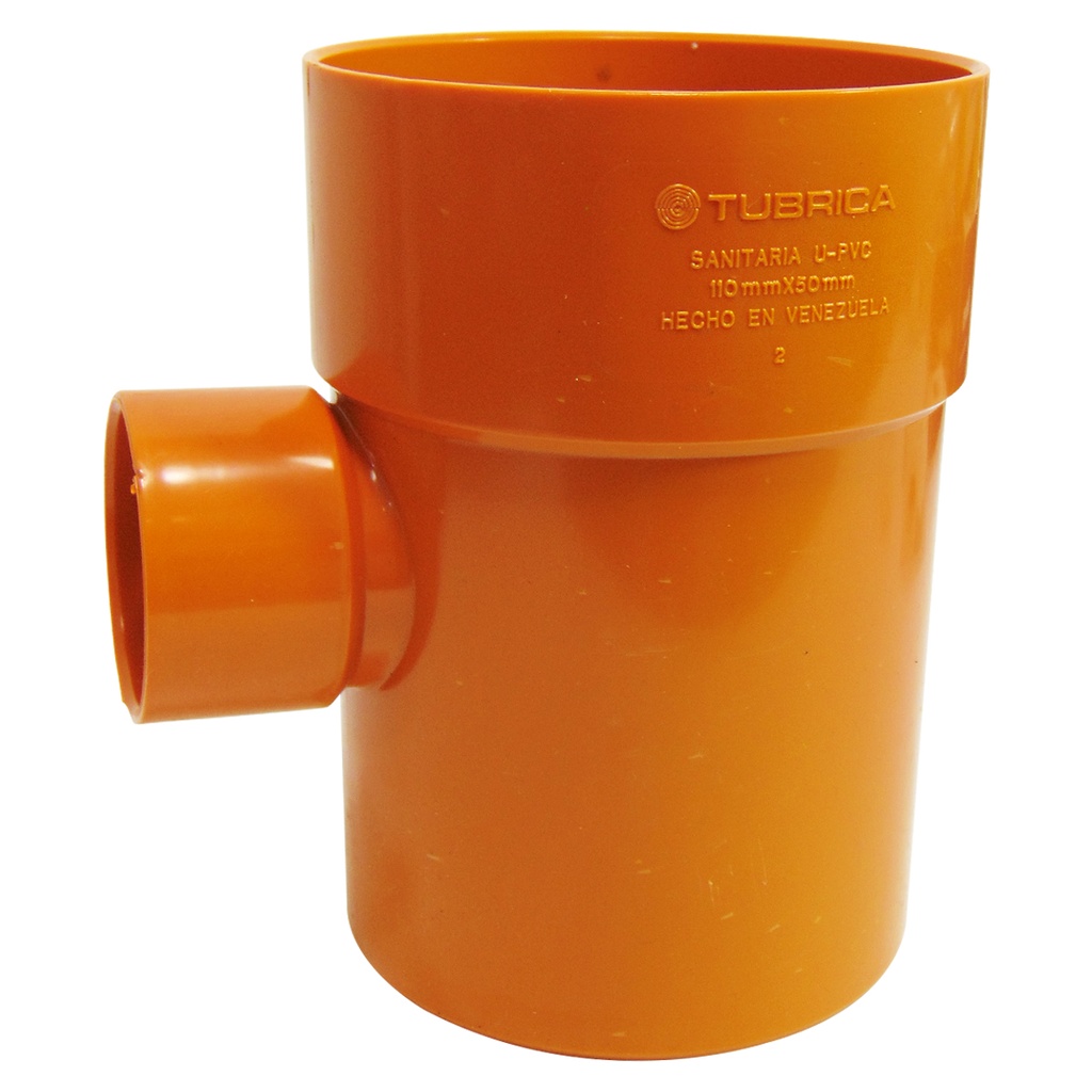 TEE REDUCCION PVC SANITARIO 110X50MM REFORZADO TUBRICA