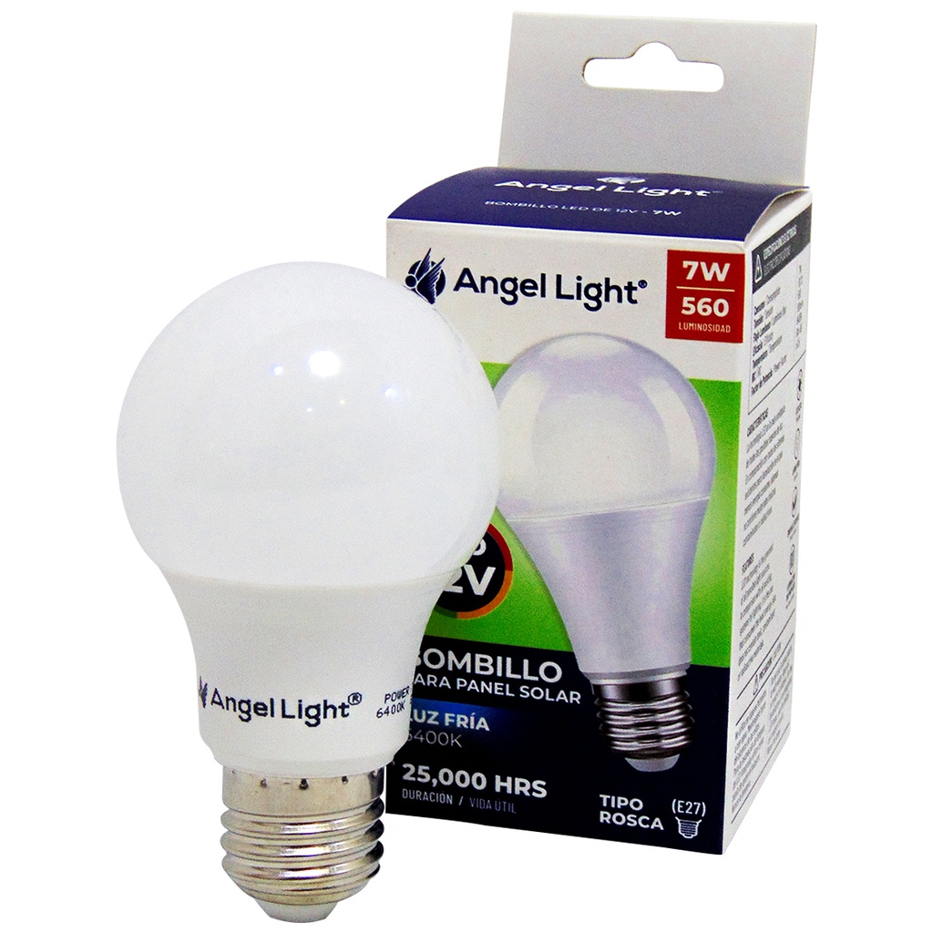 BOMBILLO LED 7W PARA PANEL SOLAR ANGEL LIGHT SOLO 12 VOLTIOS