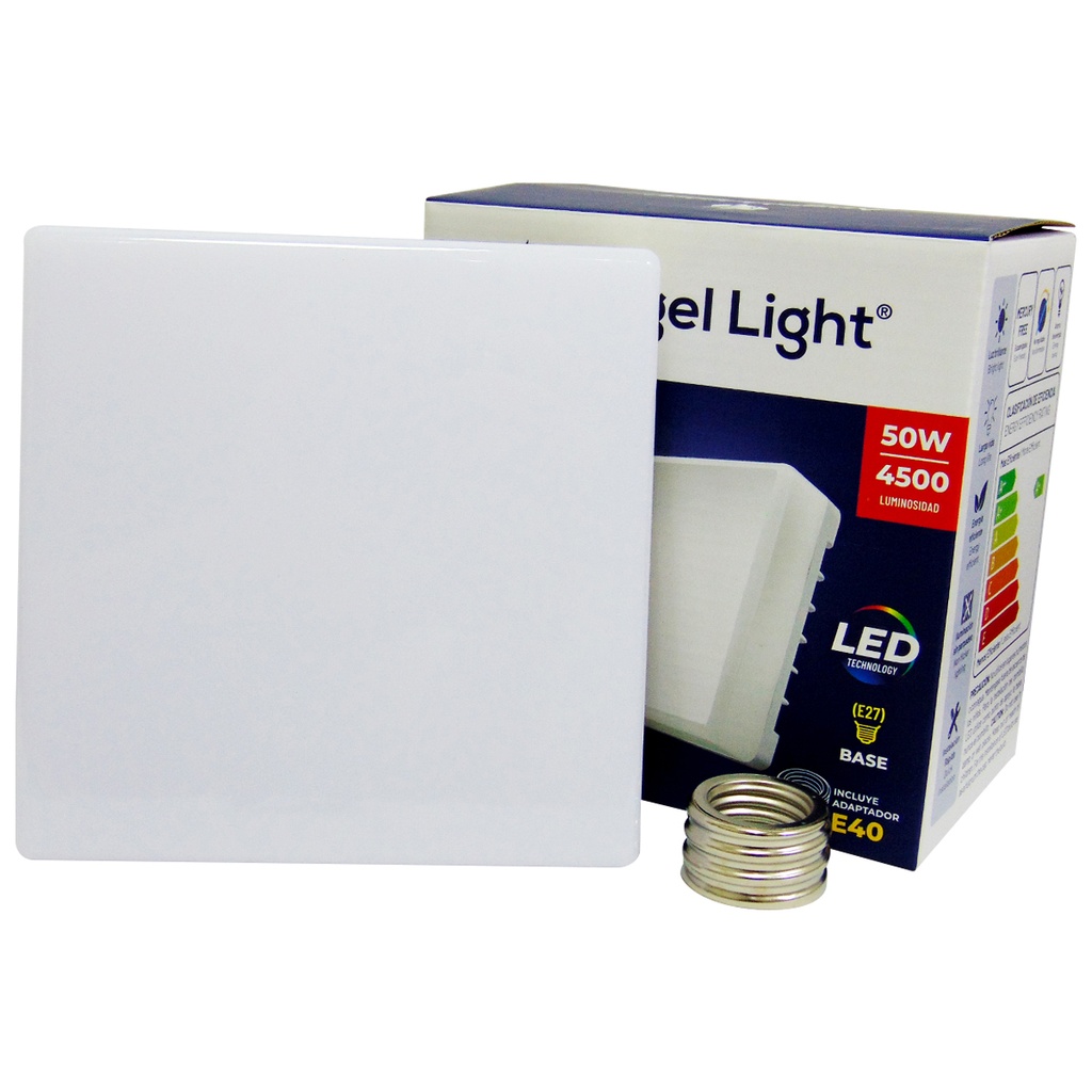 BOMBILLO LED 50W CUADRADO ROSCA E27 ANGEL LIGHT
