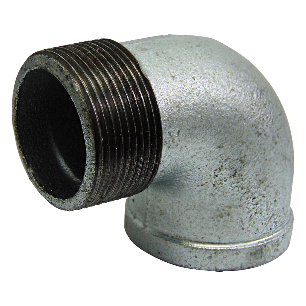 CODO 90GR 1 1/2" DE ACERO GALVANIZADO MR GRIVEN
