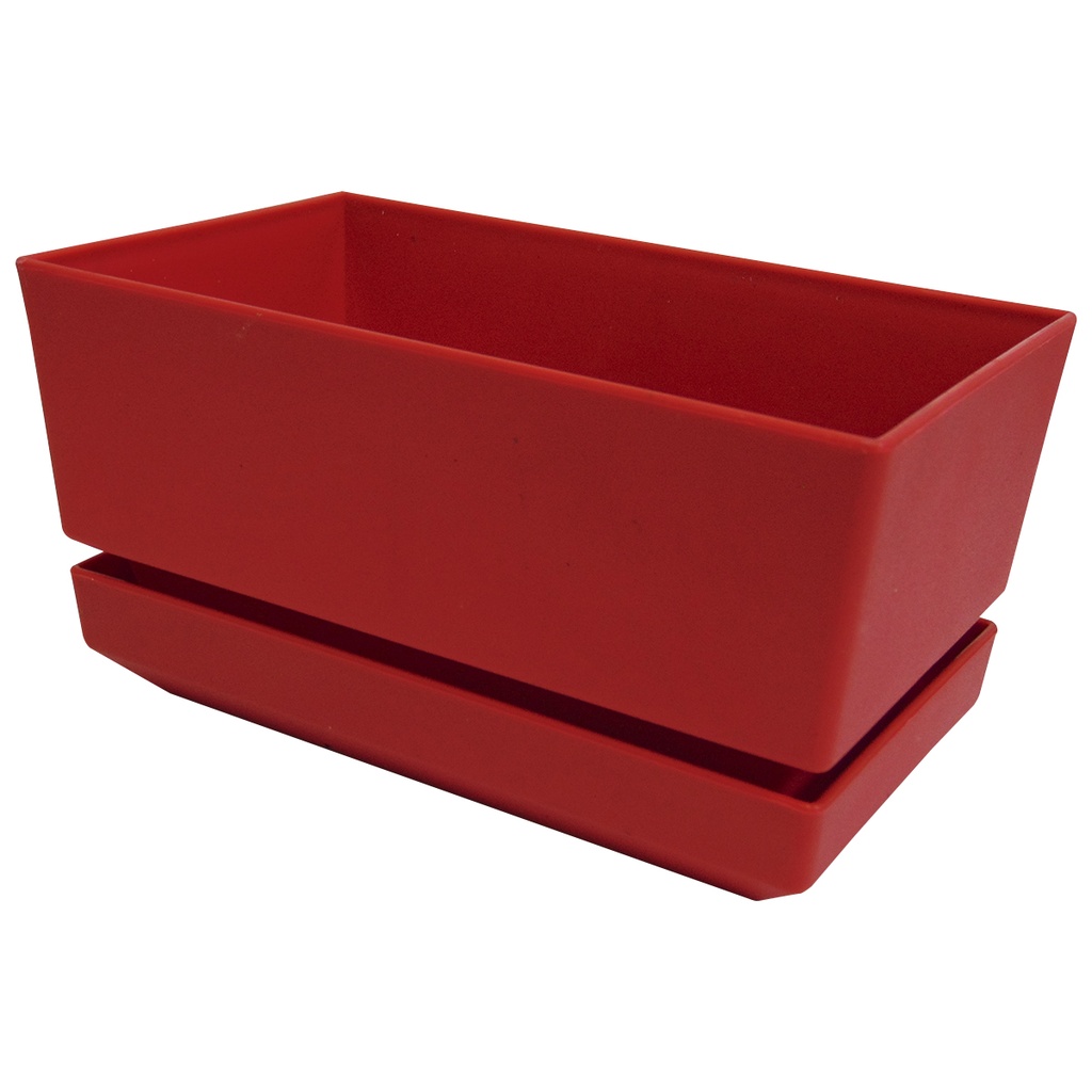 MATERO Y PLATO PP ART REC TEX L18 ROJO DP