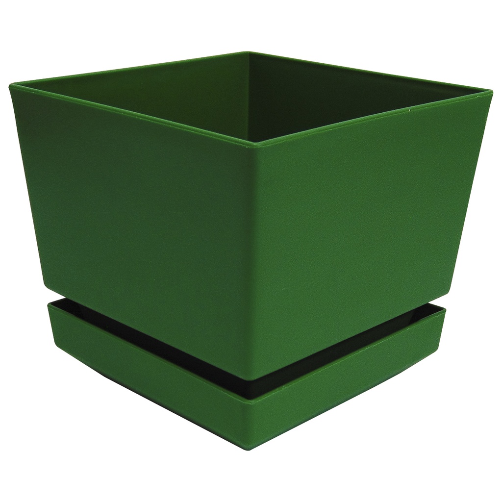 MATERO Y PLATO PP ART CUAD TEX L15 VERDE DP