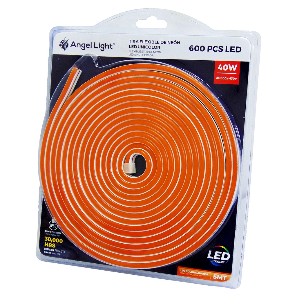 TIRA DE LUZ LED 5 METROS NARANJA ANGEL LIGHT