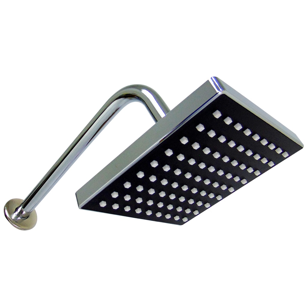 REGADERA PARA BANO 6" CUADRADA CROMADO GRIVEN