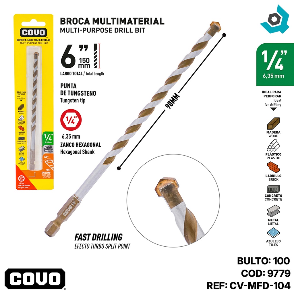 MECHA 1/4" MULTIMATERIAL COVO