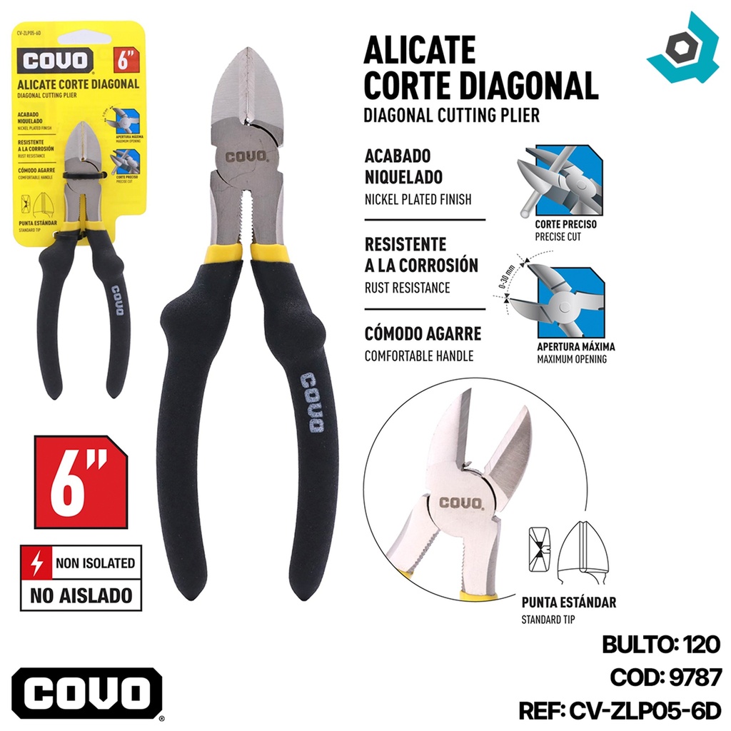 PINZA 6" CORTA FRIO COVO