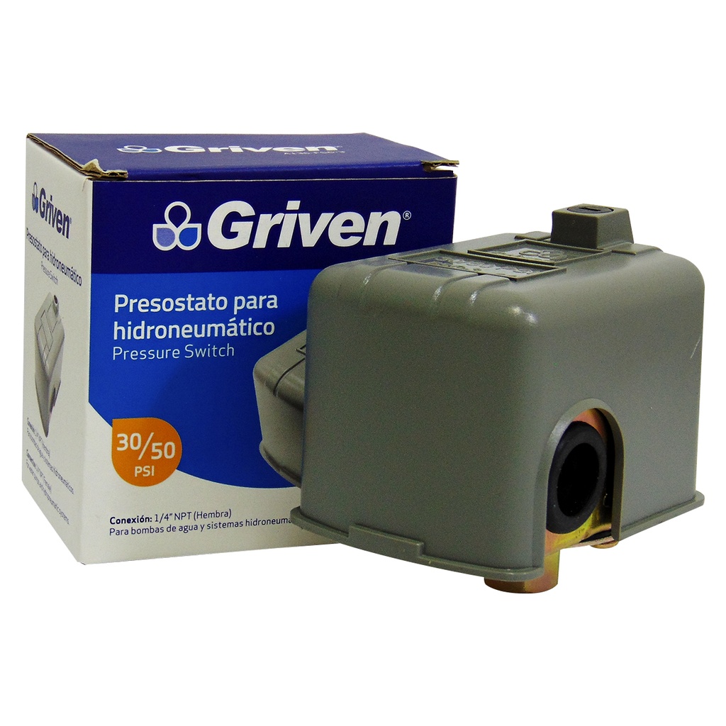 PRESOSTATO PARA HIDRONEUMATICO 30/50 PSI GRIVEN