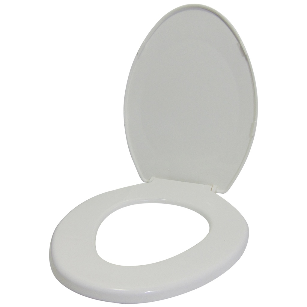 ASIENTO PARA INODORO BLANCO ALARGADO CANAIMA RESIMOL