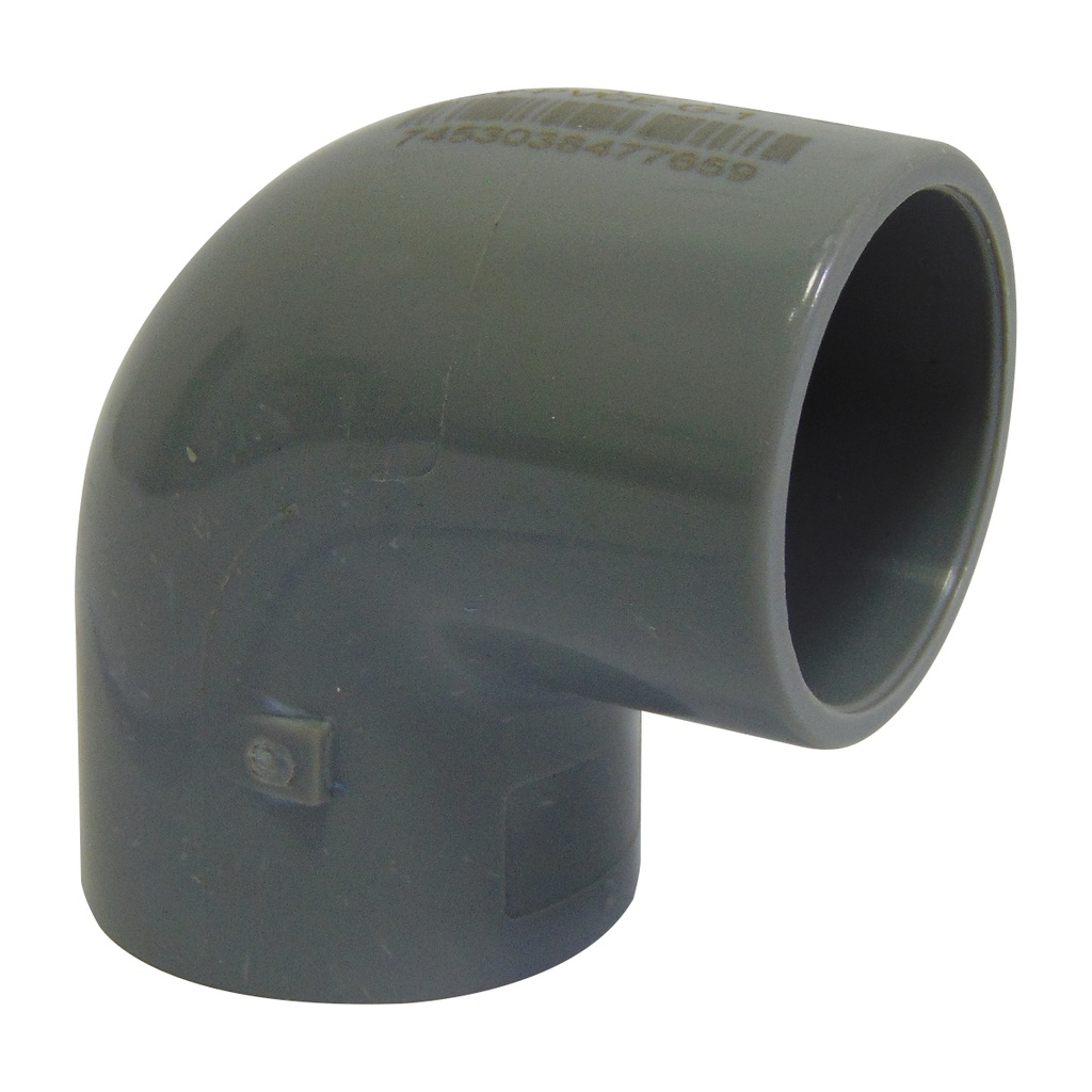 CODO 90GR PVC 1" CXC GRIS GRIVEN