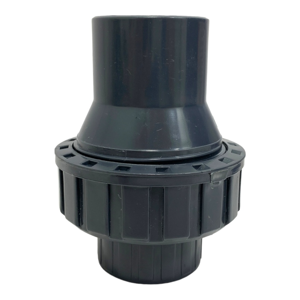 VALVULA CHEQUE UNION UNIVERSAL PVC PRES 1" C SIN ROSCA TUBRICA