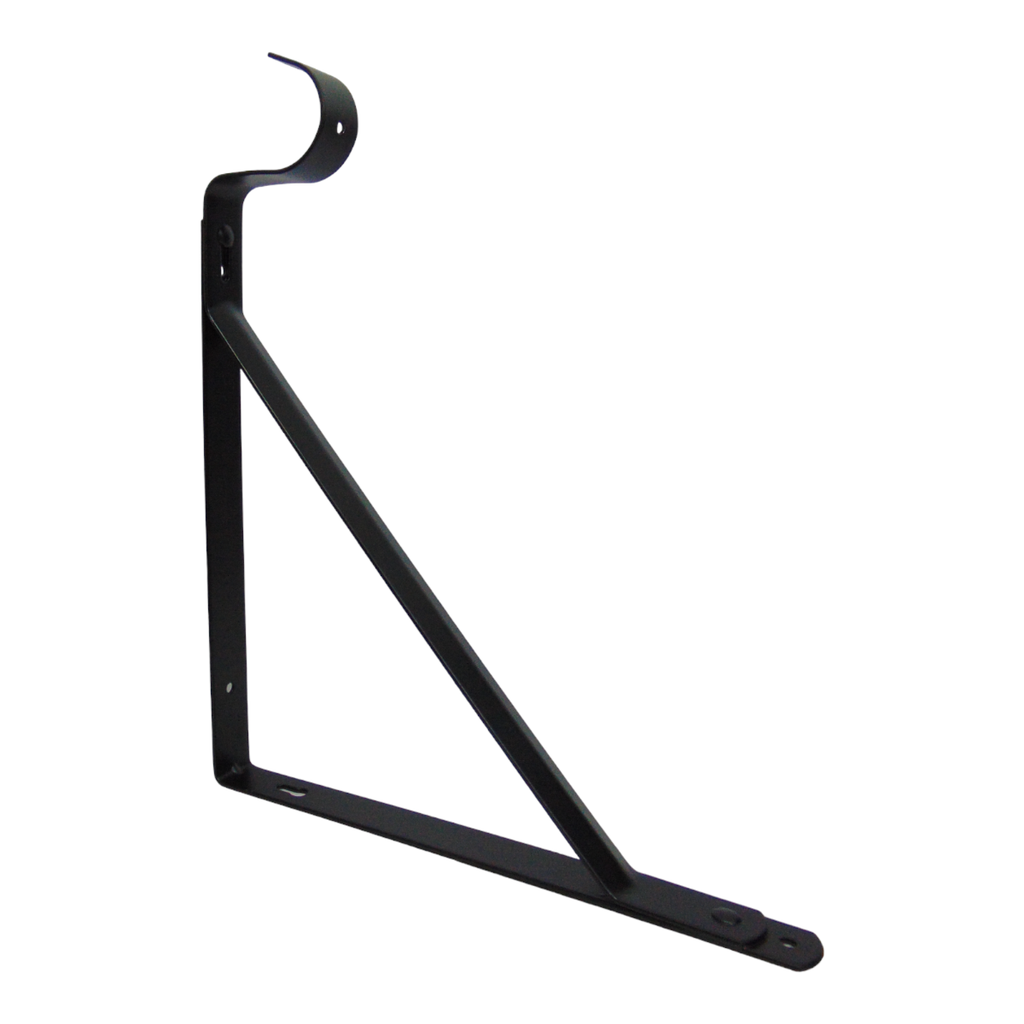 ANGULO DE SOPORTE 26 X 34 CM NEGRO MATE