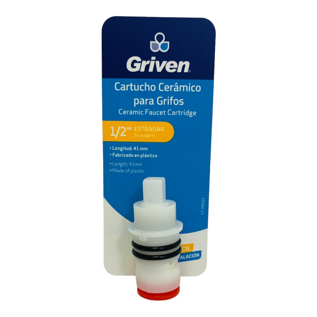 CARTUCHO CERAMICO 1/2" PARA GRIFERIA GRIVEN