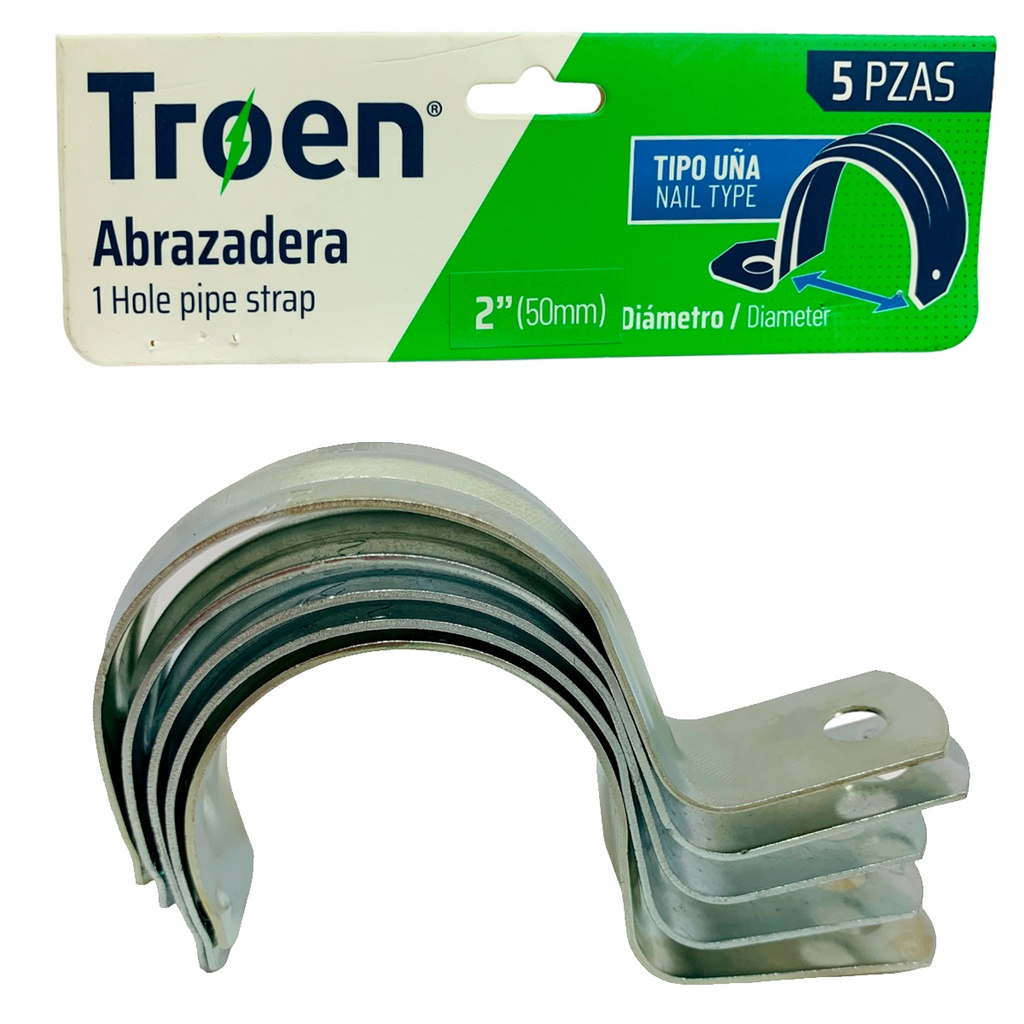 ABRAZADERAS 2" 5 PZS TROEN