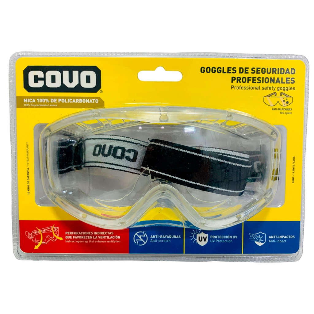 LENTES DE SEGURIDAD PROFESIONALES COVO