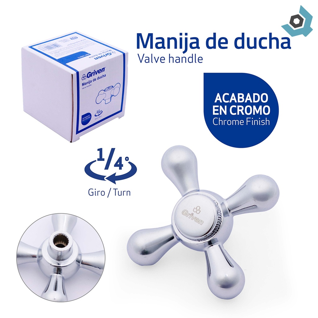 MANIJA DE REPUESTO PARA DUCHA WA012 GRIVEN