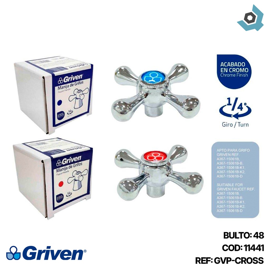 MANIJA DE REPUESTO PARA GRIFERIA GRIVEN