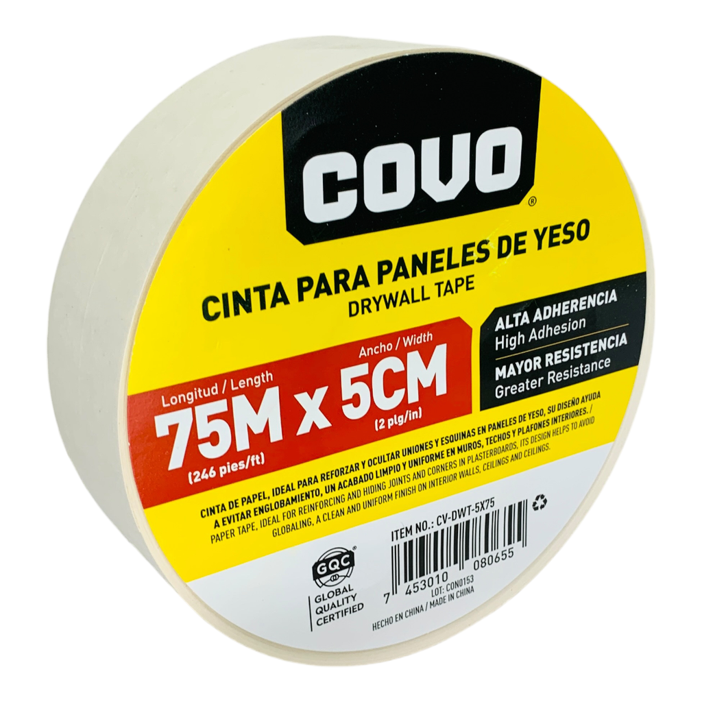 CINTA PARA PANELES DE YESO 75M X 5CM COVO