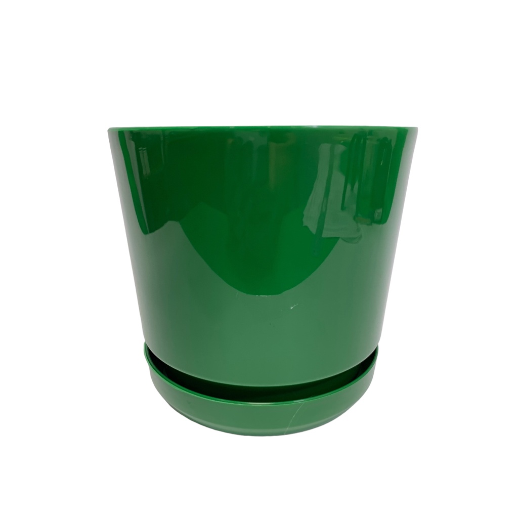 MATERO Y PLATO PP ART CIL LISO D-15 VERDE DP