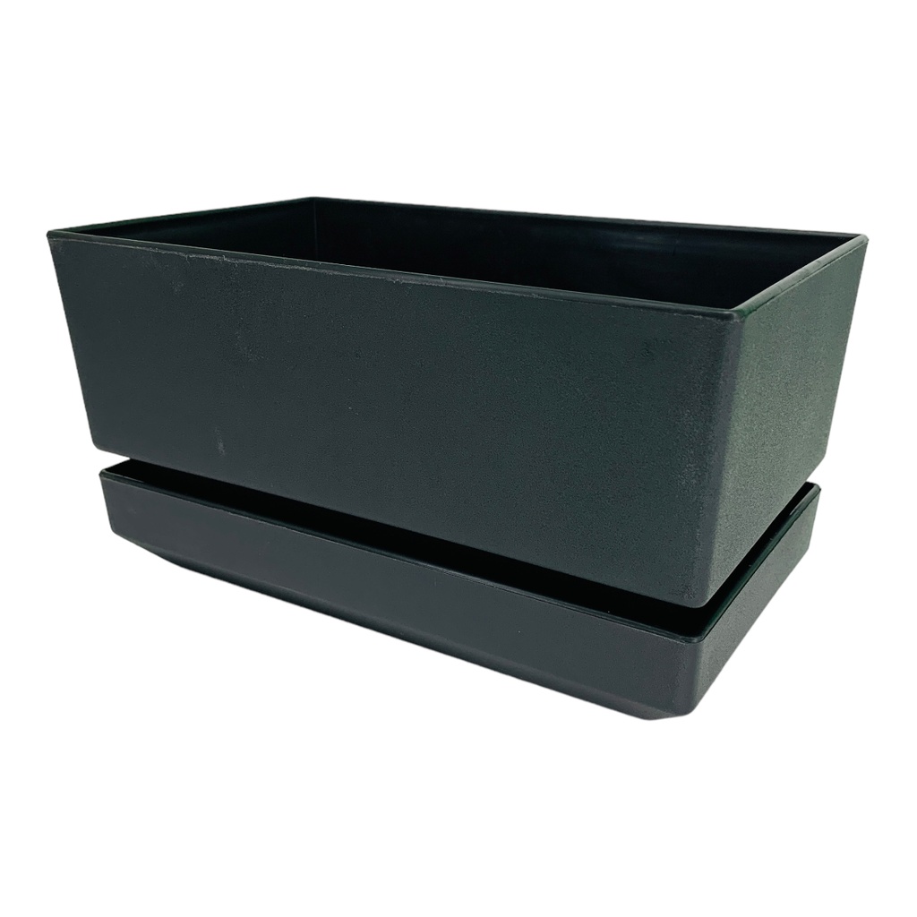 MATERO Y PLATO ART REC TEXT L18 NEGRO DP