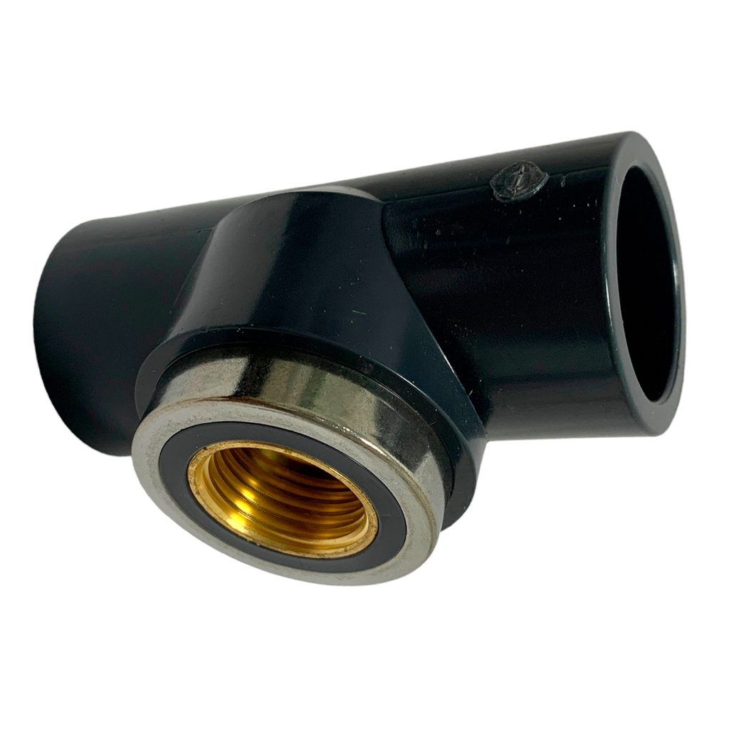 TEE PVC PRES SCH80 3/4" X 1/2" CXCXHR DE BRONCE TUBRICA