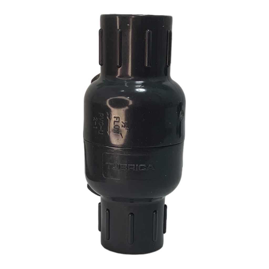 VALVULA CHEQUE COMPACTA PVC PRES 1/2" CXC TUBRICA