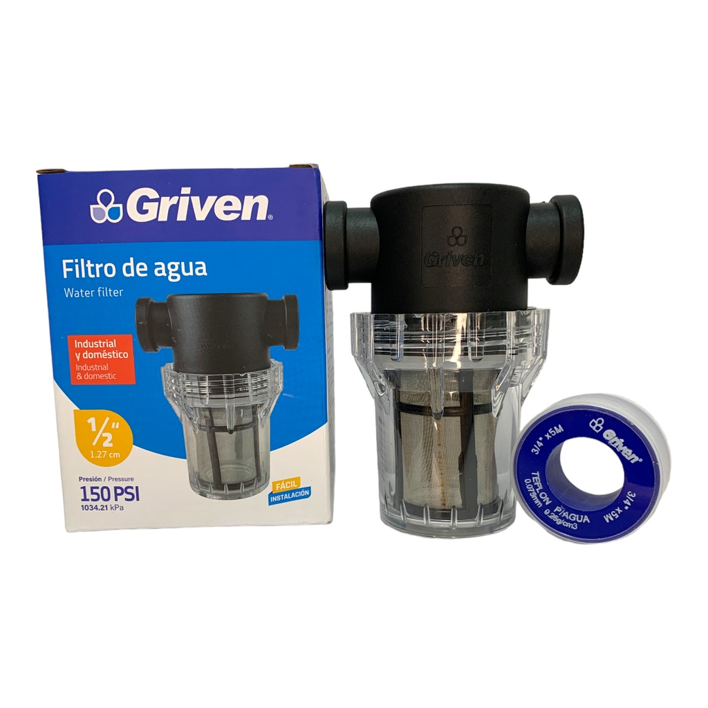 FILTRO DE AGUA 1/2" GRIVEN
