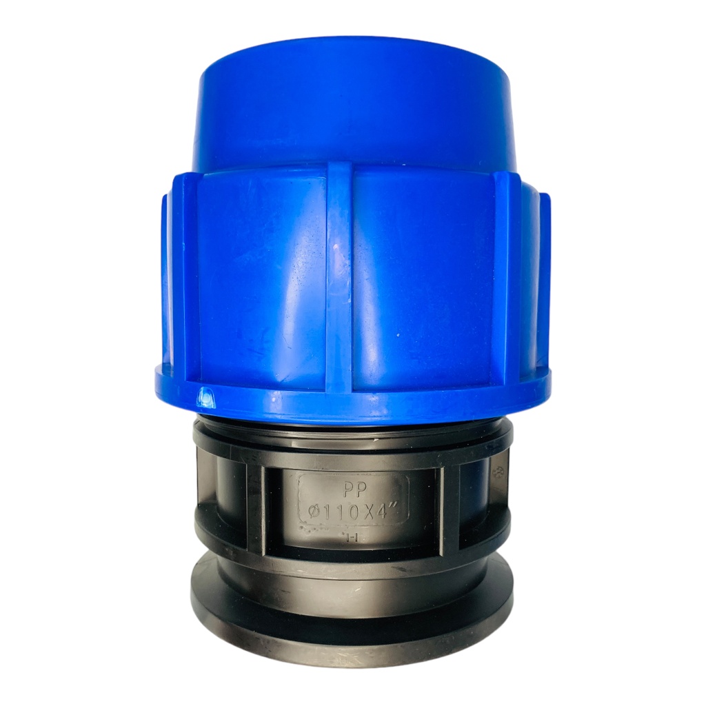ADAPTADOR HEMBRA 110MM SALIDA 4" PARA RIEGO PEAD TUBRICA