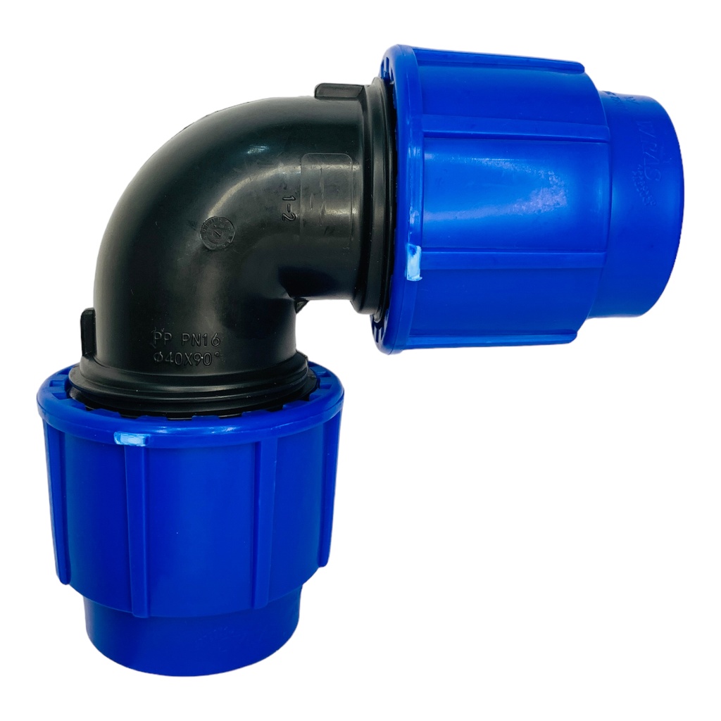 CODO 90GR 40MM PARA RIEGO PEAD TUBRICA