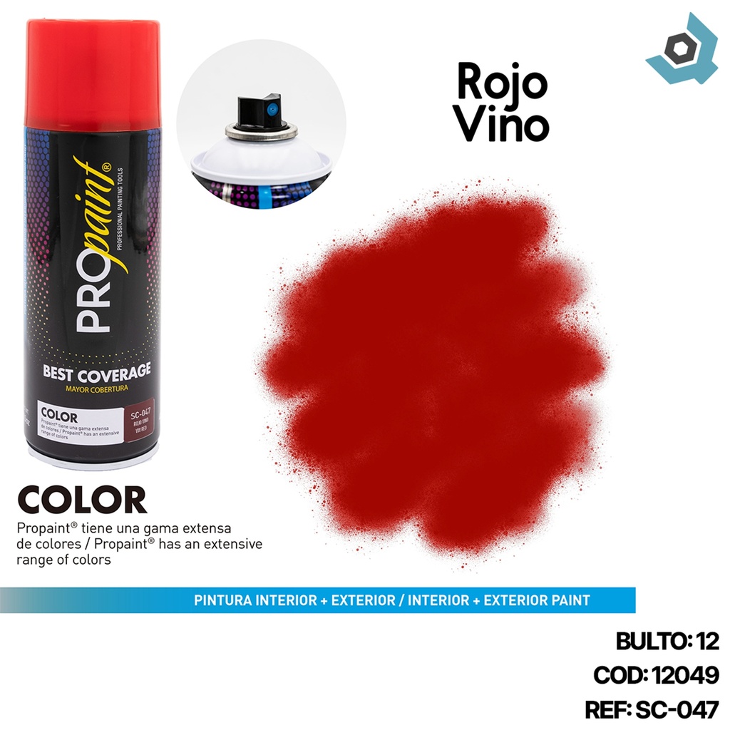 PINTURA EN SPRAY ROJO VINO PRO PAINT