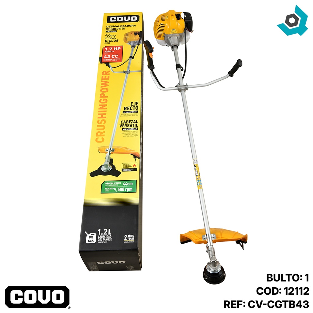 DESMALEZADORA 43CC X 1.7HP COVO