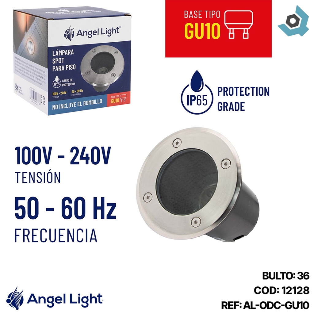 LAMPARA SPOT PARA PISO GU10 ANGEL LIGHT