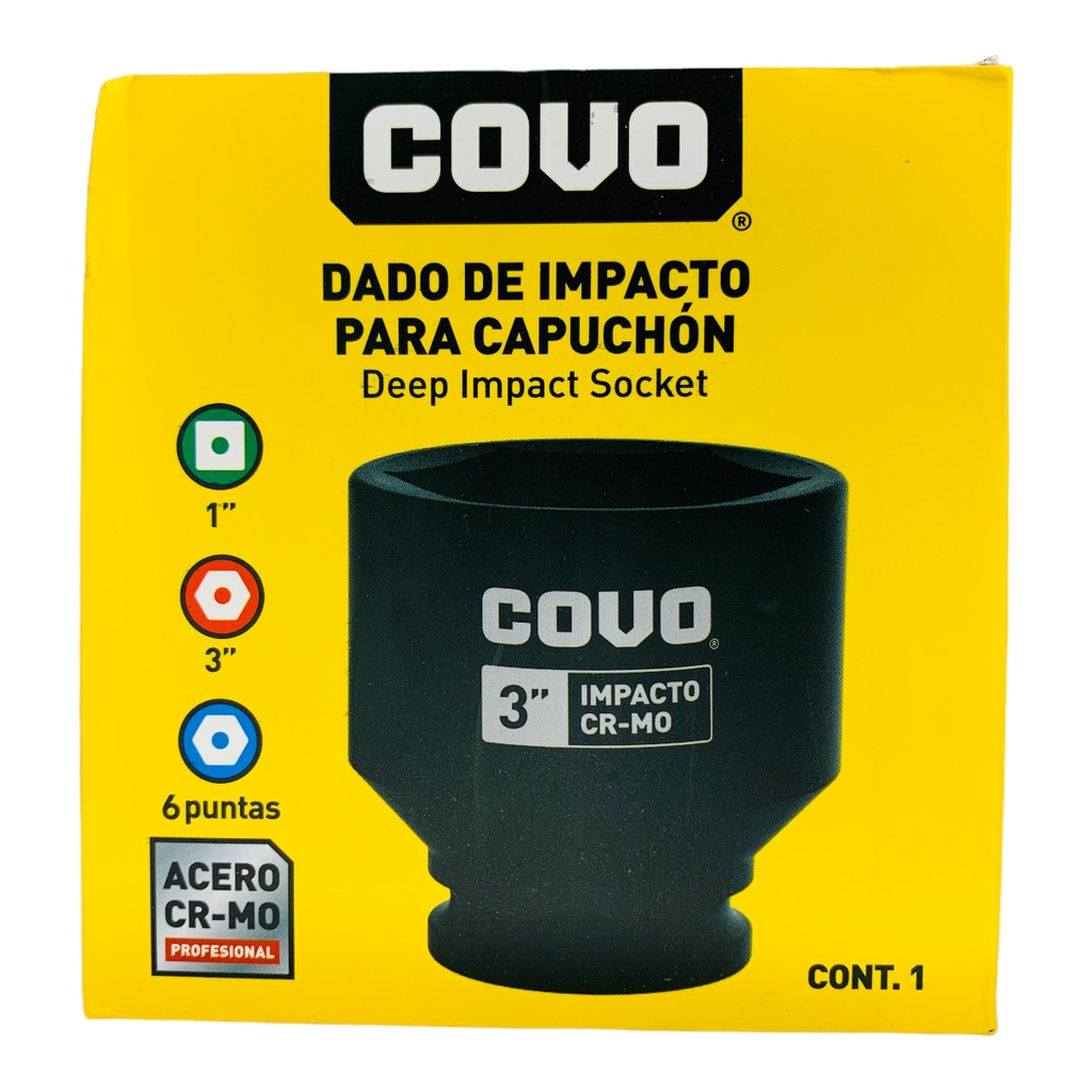 DADO DE IMPACTO 3" X 1” COVO