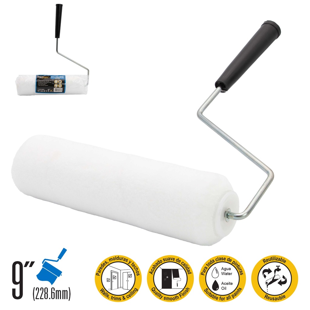 RODILLO PARA PINTURA 9" PRO PAINT