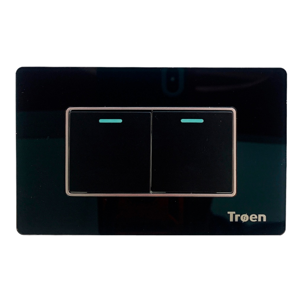 APAGADOR DOBLE DE ACRILICO NEGRO TROEN